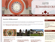 Tablet Screenshot of abtei-rommersdorf.de